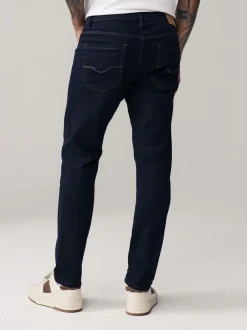 Next - Slim Fit (Slim Fit) - Jeans stretch de confort Bleu indigo rincé Clearance