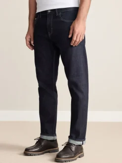 Next Bleu indigo rincé - Slim Fit (Slim Fit) - Signature Selvedge jean Denim Jeans Discount