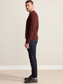 Next Bleu indigo rincé - Slim Fit (Slim Fit) - Signature Selvedge jean Denim Jeans Discount