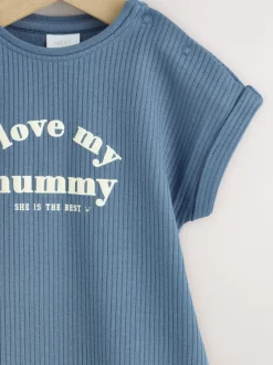 Next Bleu J’aime ma maman - Barboteuse Bébé en jersey Sale