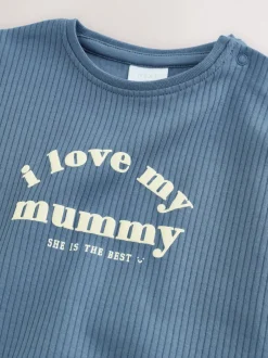 Next Bleu J’aime ma maman - Barboteuse Bébé en jersey Sale