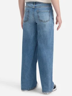 Abercrombie & Fitch Bleu marine - Jean large taille haute Online