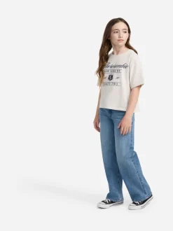 Abercrombie & Fitch Bleu marine - Jean large taille haute Online