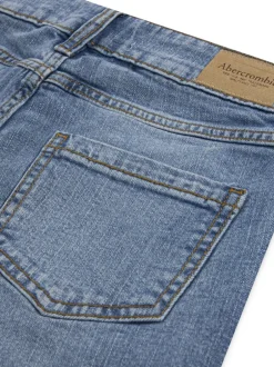 Abercrombie & Fitch Bleu marine - Jean large taille haute Online