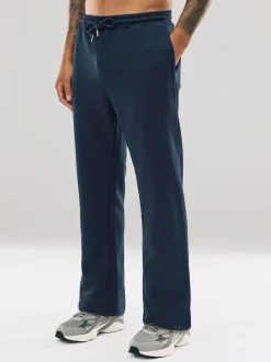 Next - Ajustement droit - Pantalon de jogging épais décontracté à dos brossé Bleu marine Discount