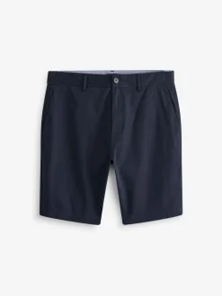Next - Ajustement droit - Short chino stretch Bleu marine New