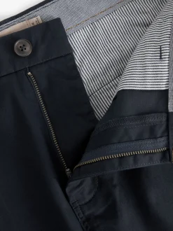 Next - Ajustement droit - Short chino stretch Bleu marine New