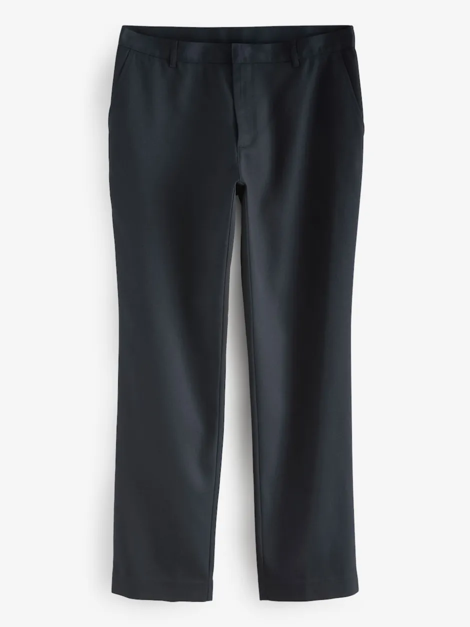 Next Bleu marine - Ajustement régulier - Pantalon élégant uni sur le devant