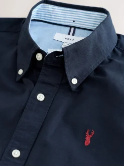 Next - Ajustement régulier - Chemise Oxford à manches courtes Bleu marine Best