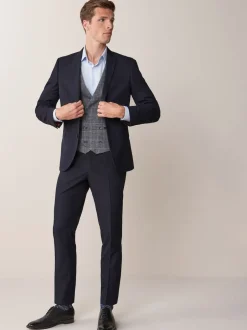 Next Bleu marine - - Veste de costume à deux boutons Ajustement régulier New