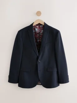 Next Bleu marine - - Veste de costume à deux boutons Ajustement régulier New