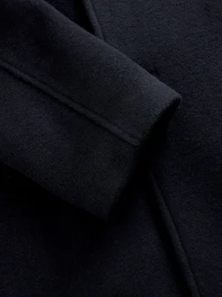 Next Bleu marine - Ajustement régulier - Caban N.premium doux au toucher en laine Best