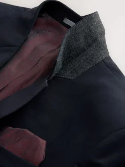 Next Bleu marine - Ajustement régulier - Veste de costume Signature Nova Fides en 100% laine italienne Hot