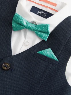 Baker by Ted Baker Bleu marine - Ensemble chemise, gilet et short New