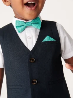 Baker by Ted Baker Bleu marine - Ensemble chemise, gilet et short New