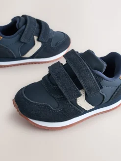 Next Bleu marine - Baskets à deux lanières à fermeture tactile Hot