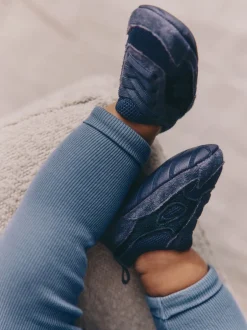 Next Bleu marine - Baskets à enfiler à lacets élastiques bébé (0-2mois)