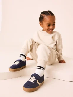 Next - Baskets à lacets élastiques à fermeture tactile Bleu marine Hot