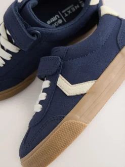 Next - Baskets à lacets élastiques à fermeture tactile Bleu marine Hot