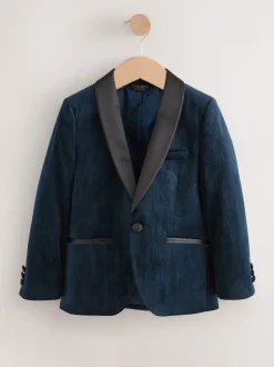 Next Bleu marine - Blazer en velours texturé (3-16ans) Hot