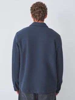 Next Bleu marine - Borg Veste-chemise doublée en polaire Best