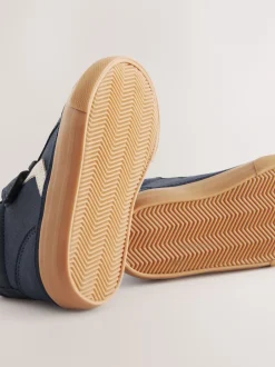 Next Bleu marine - Bottes chevrons à lacets élastiques et fermeture tactile Hot