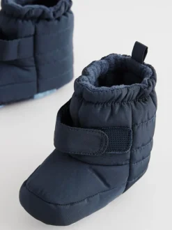 Next Bleu marine - Bottes de neige à fermeture par contact bébé (0-2mois)
