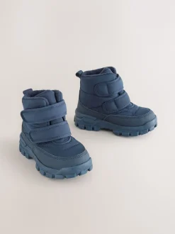 Next Bleu marine - Bottes matelassées à fermeture par contact Sale