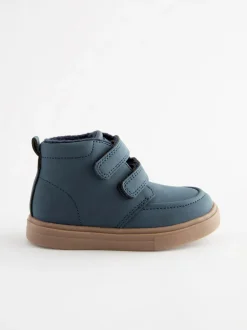 Next Bleu marine - Bottines avec fermeture scratch et doublure chaude Discount