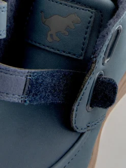 Next Bleu marine - Bottines avec fermeture scratch et doublure chaude Discount