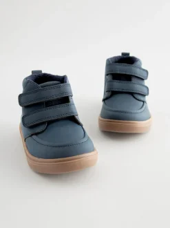 Next Bleu marine - Bottines avec fermeture scratch et doublure chaude Best