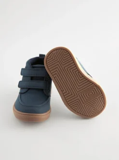 Next Bleu marine - Bottines avec fermeture scratch et doublure chaude Best