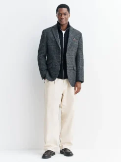 Next Bleu marine - Cardigan zippé en chenille Texture gaufré Coupe classique Sale