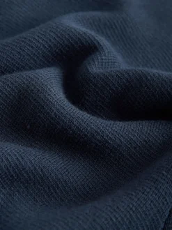 Next Bleu marine - Cardigan zippé N.premium coupe classique 100% coton haut de gamme Hot