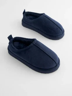 Next - Chaussons mules douillets Bleu marine
