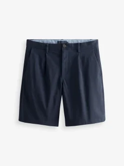 Next Bleu marine - - Short chino stretch Coupe ample Online