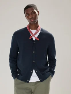 Next Bleu marine - Coupe classique Cotton Rich Cardigan