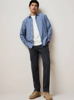 Next - Coupe fuselée régulière - Pantalon chino stretch Bleu marine New