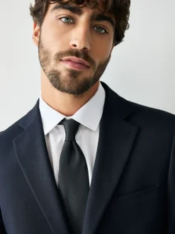 Next Bleu marine - - Veste de costume texturée Coupe sur mesure New