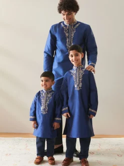 Next - Eid Kurta (3mths-16yrs) Bleu marine Discount