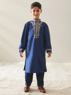 Next - Eid Kurta (3mths-16yrs) Bleu marine Discount
