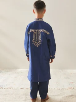 Next - Eid Kurta (3mths-16yrs) Bleu marine Discount