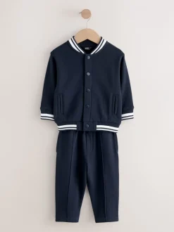 Next Bleu marine - Ensemble veste et pantalon Letterman en jersey (3mois-7ans) Discount