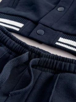 Next Bleu marine - Ensemble veste et pantalon Letterman en jersey (3mois-7ans) Discount