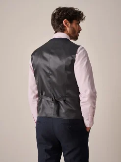 Next - Gilet de costume texturé Bleu marine Best