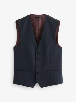 Next - Gilet de costume texturé Bleu marine Best