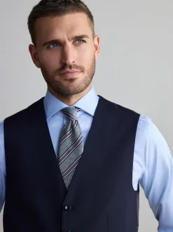 Next - Gilet de laine Signature Nova Fides Bleu marine Sale