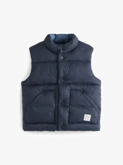 Next - Gilet matelassé (3mths-10yrs) Bleu marine Sale