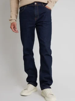 Threadbare - Jean droit stretch Bleu marine New