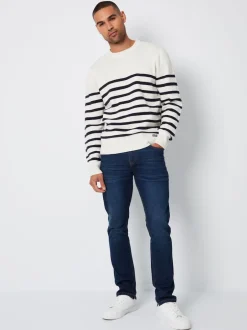 Threadbare Bleu marine - Jean  slim stretch Online